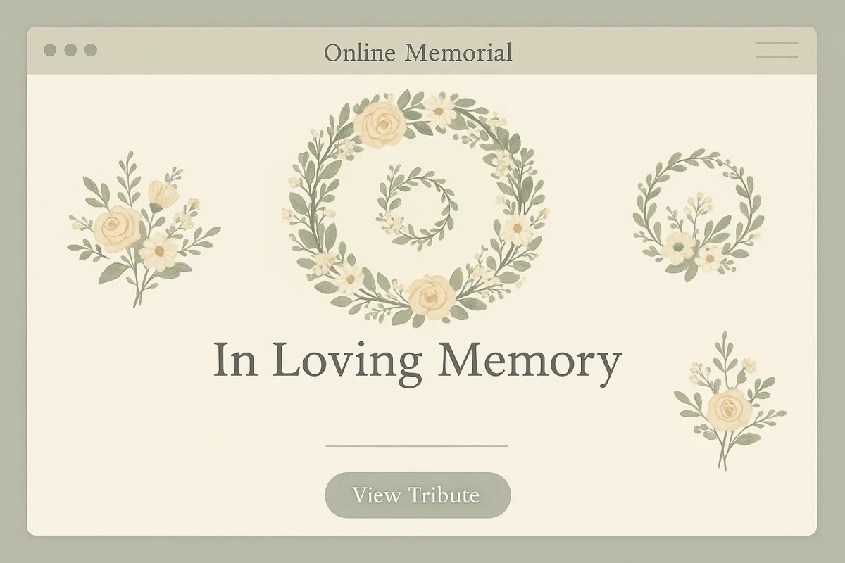 Online Memorial Website