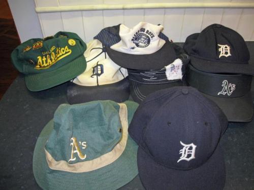 JIm's A's & Tiger's Hats 10_03_2013