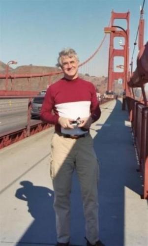 Jim on the GG Bridge, Oct 2006