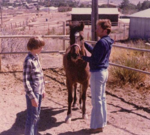 Dad and Derek with Almond